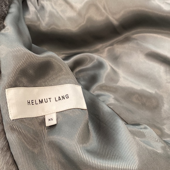 Helmut Lang Gray Faux Fur Jacket (XS) - Picture 7 of 8